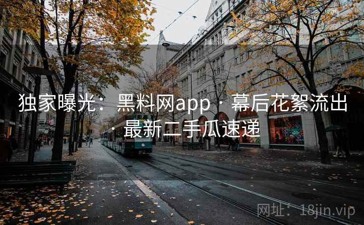 独家曝光:黑料网app · 幕后花絮流出 · 最新二手瓜速递